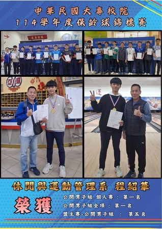 114學年度大專盃保齡球錦標賽圖片
